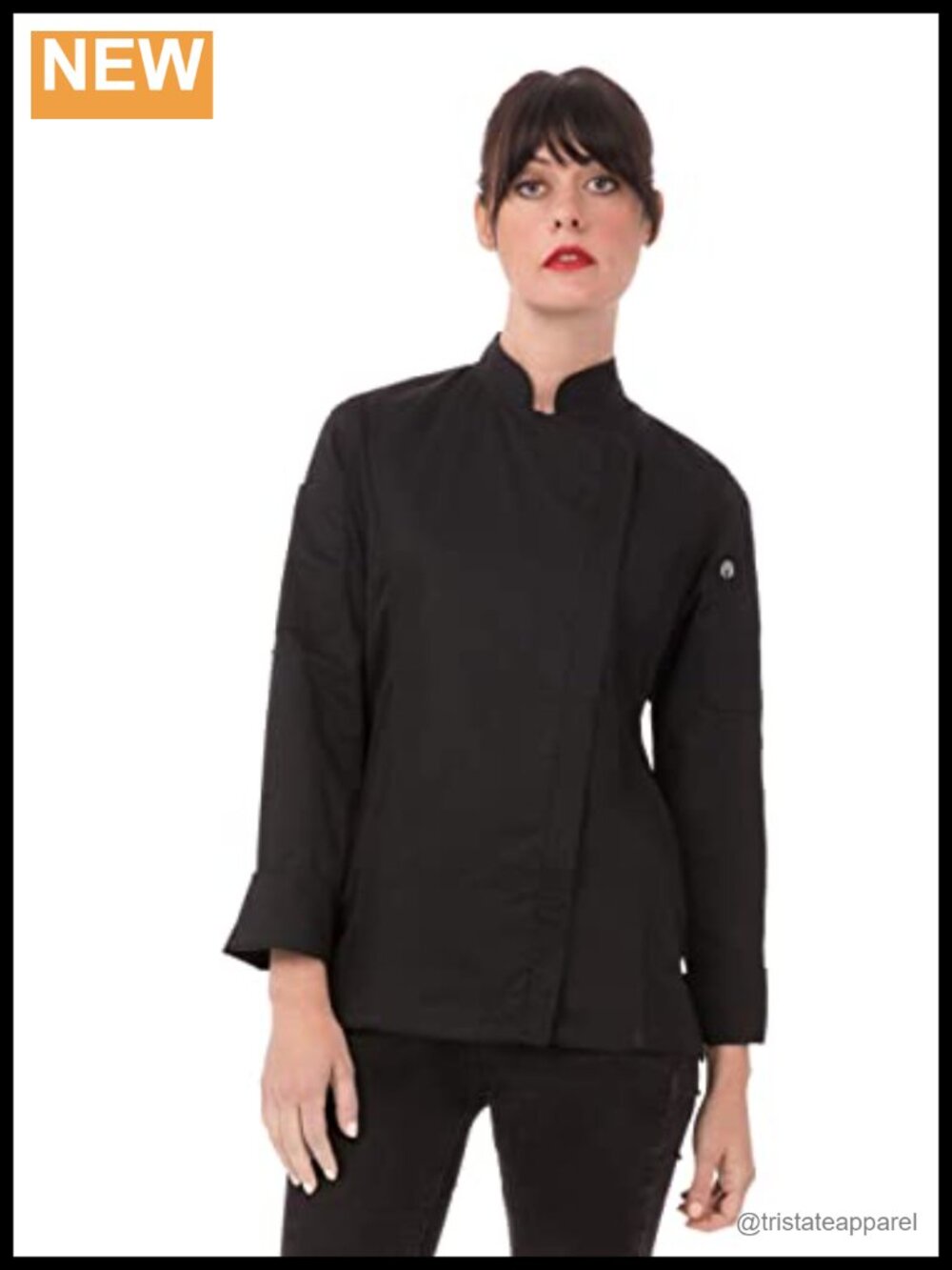 Women's Hartford Cool Vent Chef Coat Polyester Cotton Roll-Up Sleeves Uniform